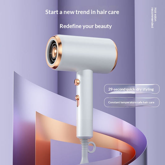 Hair Dryer With Negative Ions Offering Both Hot And Cool Air Settings