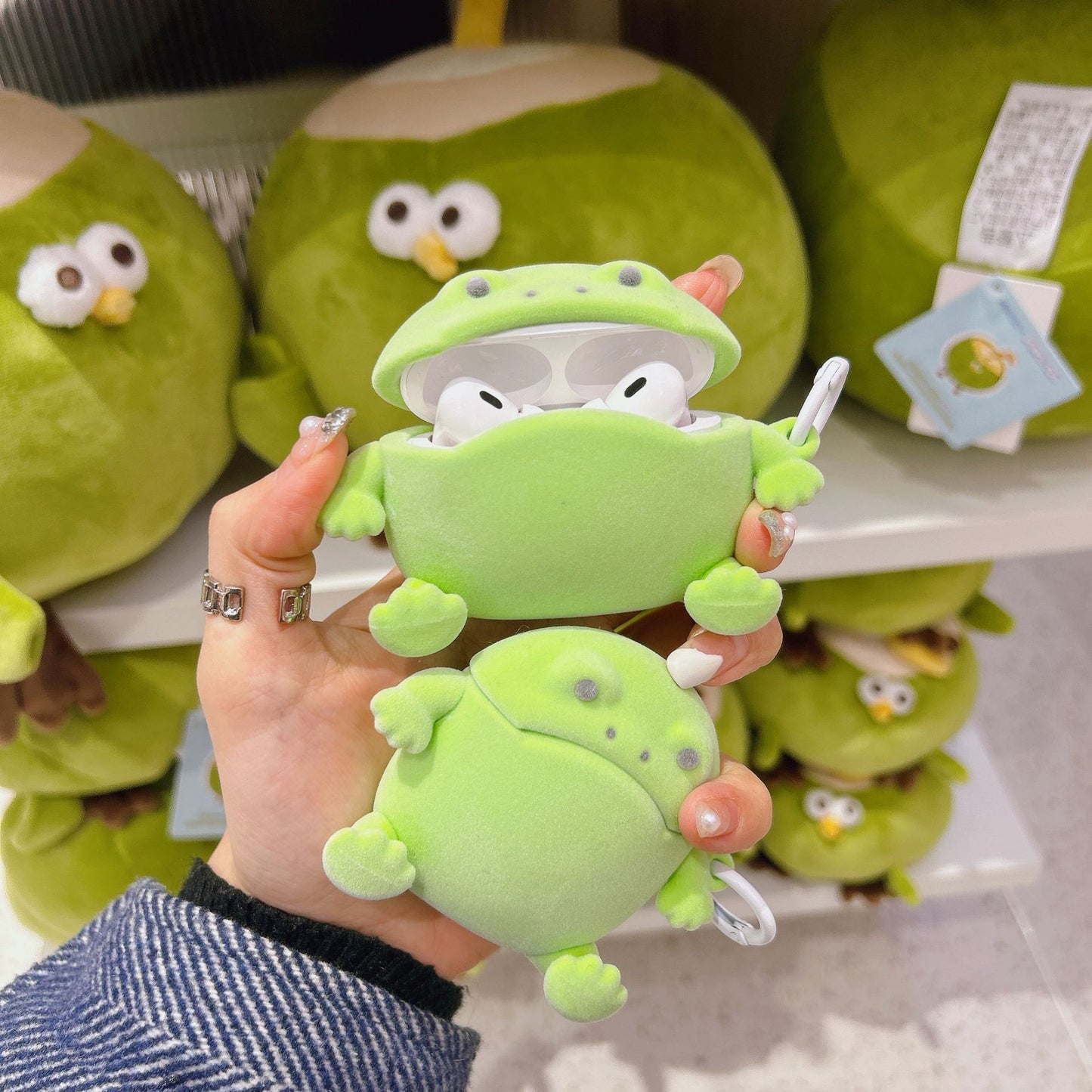 Japanese And Korean Flocking Frog Protective Cover