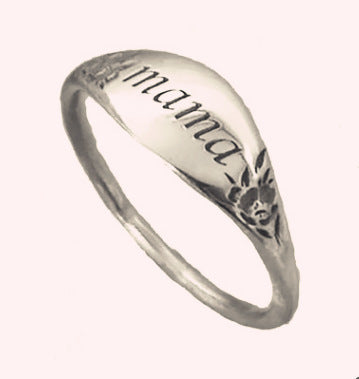 Weiwan Wish Best Seller In Europe And America New Simple Fashion Mama Letter Holiday Gift Ring