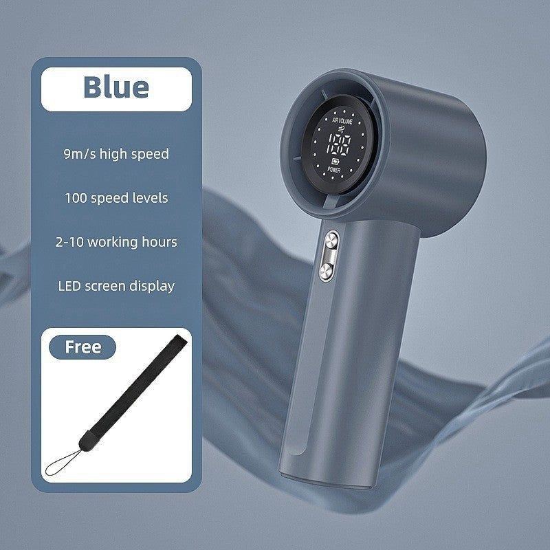 Violent Digital Display USB Charging Outdoor Mini Fan