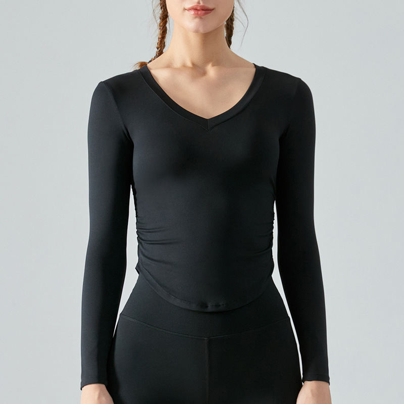 Naked Yoga Long Sleeve Tops On Both Sides