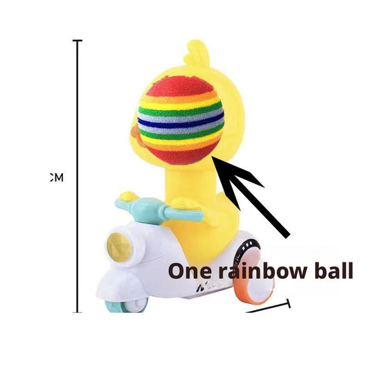 Rainbow Ball Cat Toys-Red Rainbow Ball-1 pack