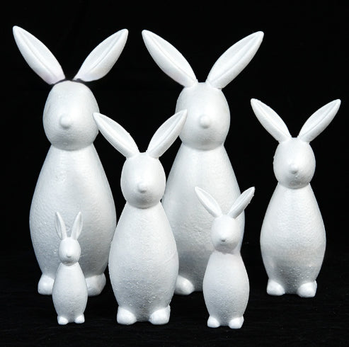 Little Rabbit Blank Mold Flocked Eternal Rose Gift