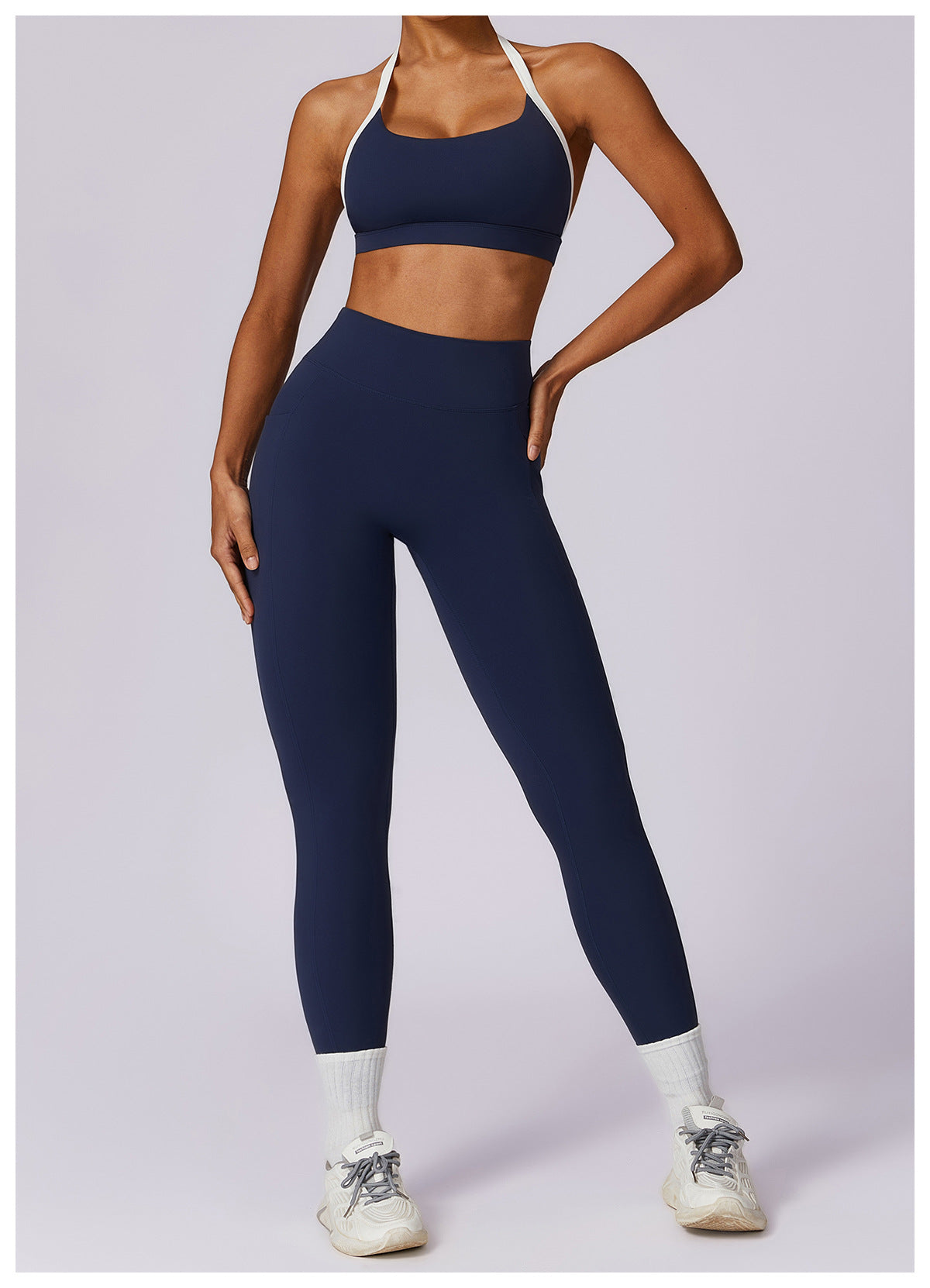 Halter Shockproof Beauty Back Yoga Bra