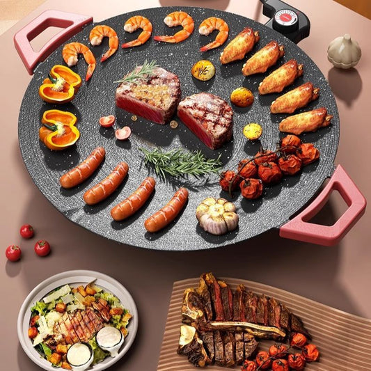 Smoke-free Korean-style Barbecue Griddle For Home Useperfect For Grilling Meat On A Hot Plate