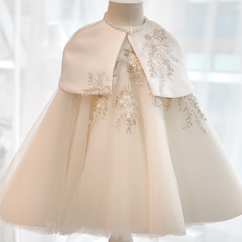 Baby's First Birthday Dress Korean High-waisted Dress