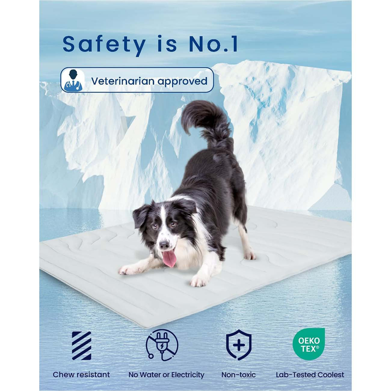 Pet Ice Mat Summer Dog Cat Cool Pad Mattress Heatstroke Prevention Cooling Pet Cold And Warm Dual-purpose Pad