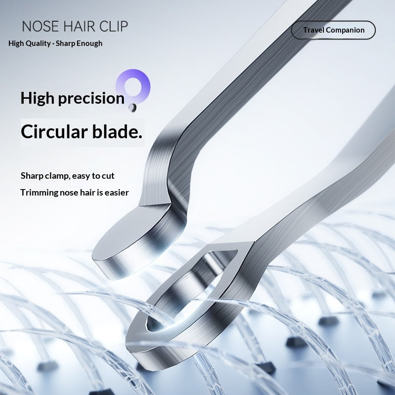Stainless Steel Manual Nose Hair Trimmer