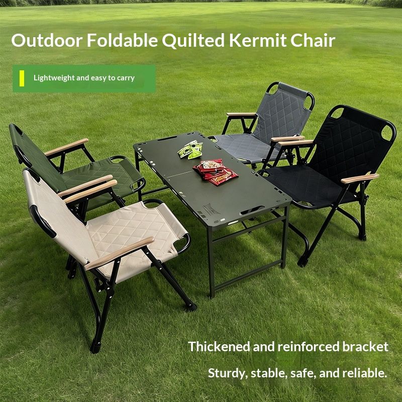 Outdoor Camping Folding  Padded Model Fallwinter Edition Foldable Chair