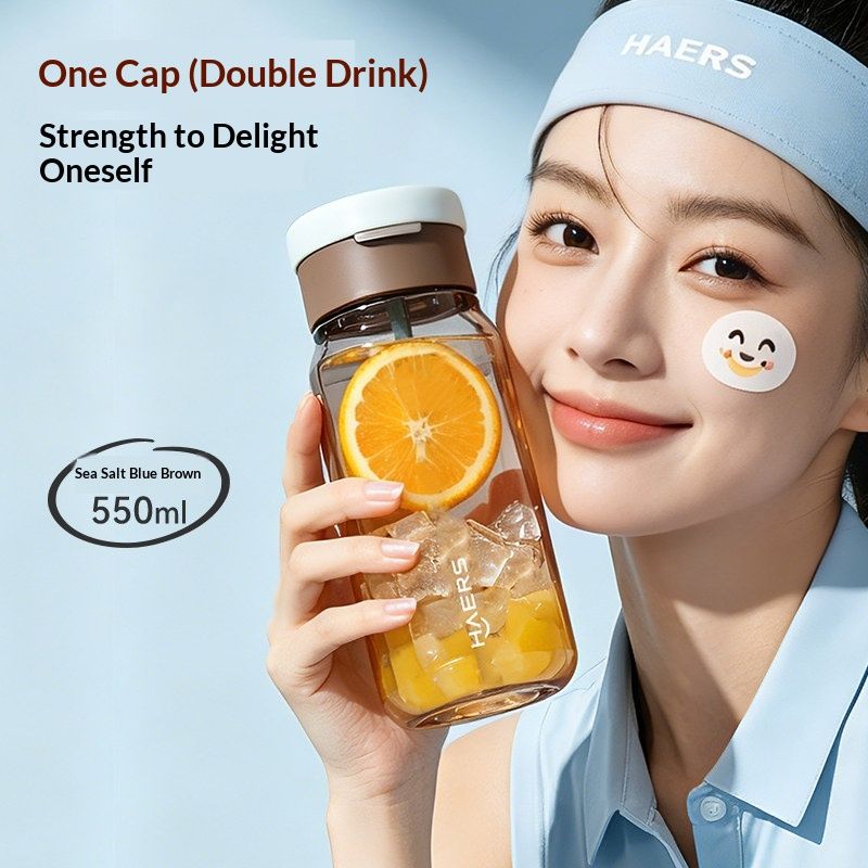 Portable Water Bottle Summer On-the-go Fruit Tea Cup