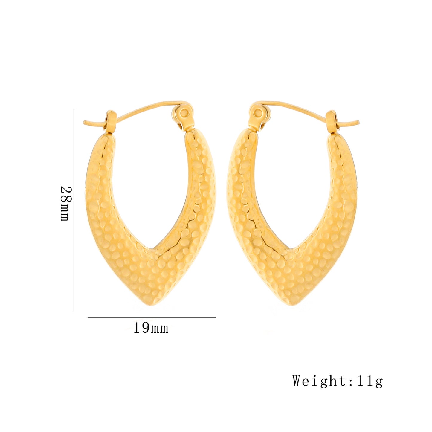 Asymmetric U-shaped Earrings For Cross-border Fashion In Europe And America