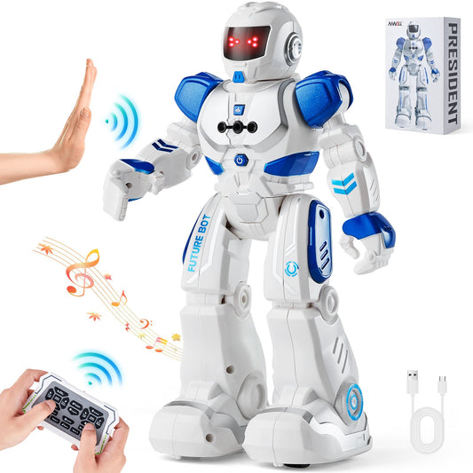 RC-Roboterspielzeug Für Kinder Programmierbarer Ferngesteuerter Smart-Roboter Mit Gestenerkennung Interaktiver Laufender