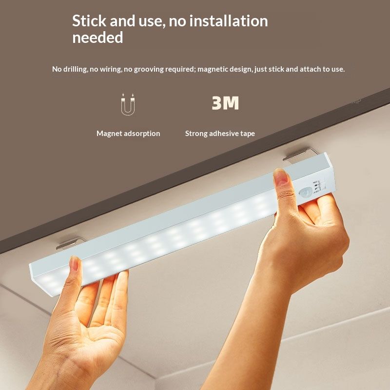Wireless Ultra-thin Smart Sensor Lights For Cabinets Wardrobes And Hallways