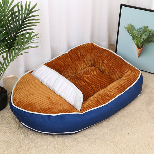 Boat-shaped Four-season Universal Dirt-resistant Pet Nest Soft Dog Bed
