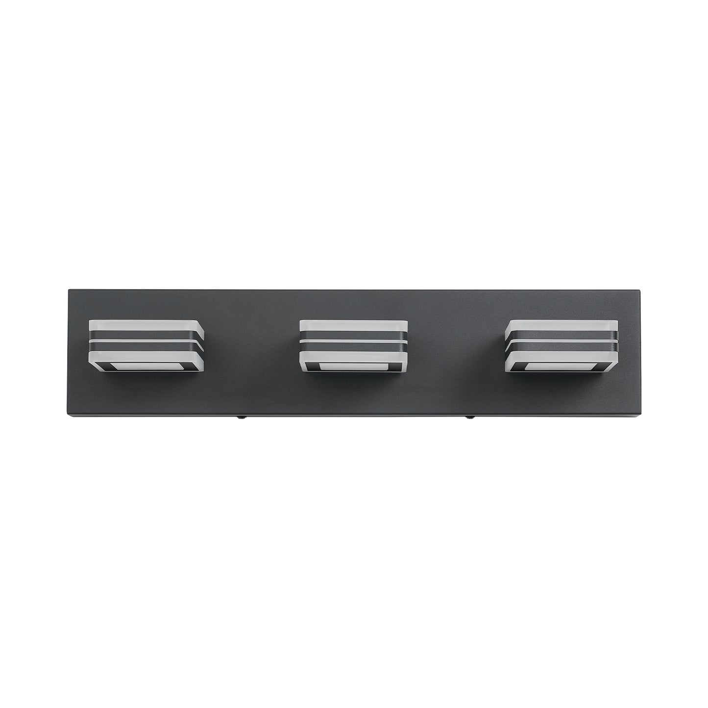Matte Black Vanity Light Fixtures 3 Lights Up And Down LED Modern Bathroom Vanity Lights Over Mirror Acrylic Black Bath Wall Lighting No Bulbs