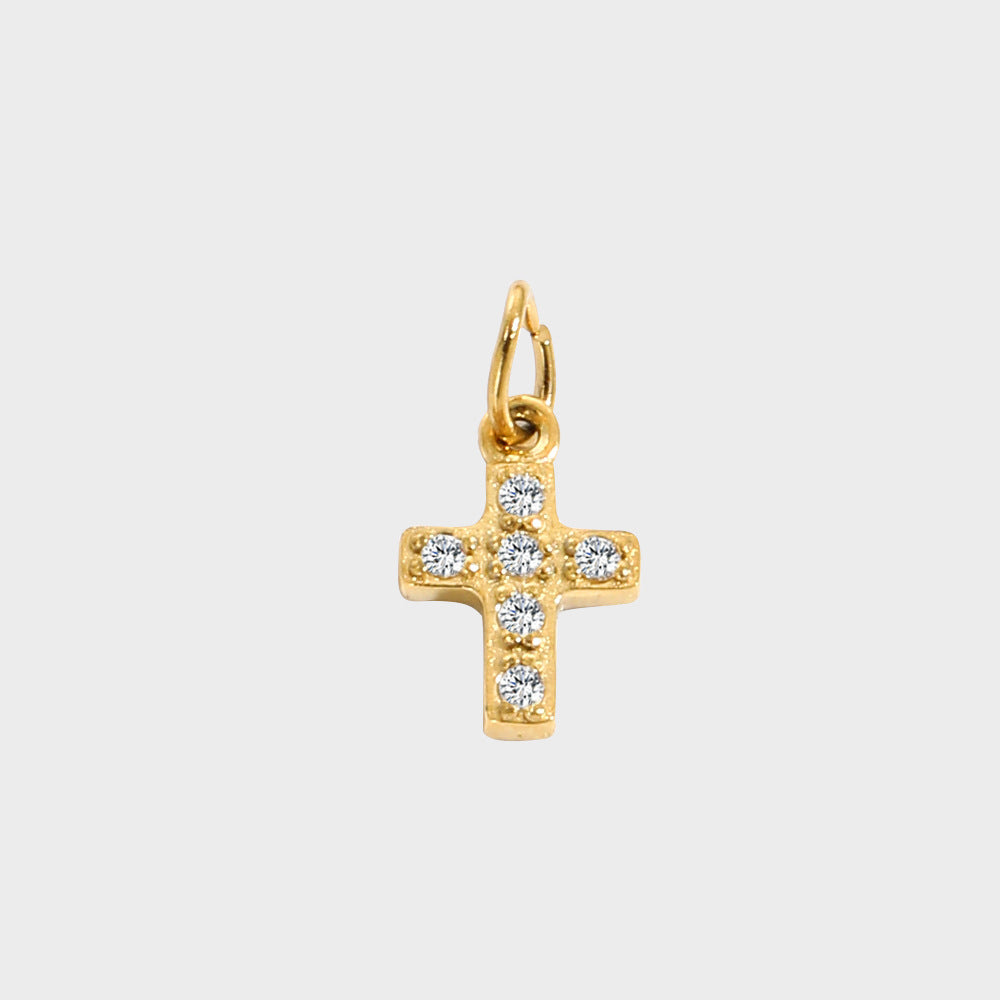 1 Piece 304 Stainless Steel Zircon Ion Plating 14K Gold Real Plated Letter Number Polished Stretch Adjustable Pendant DIY Jewelry Accessories