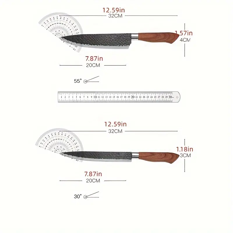 6 PCS Kitchen Knife Sets, Steel Kitchen Knives Set Tools Forged Kitchen Knife Scissors Ceramic Peeler Chef Slicer Knife Gift Case
