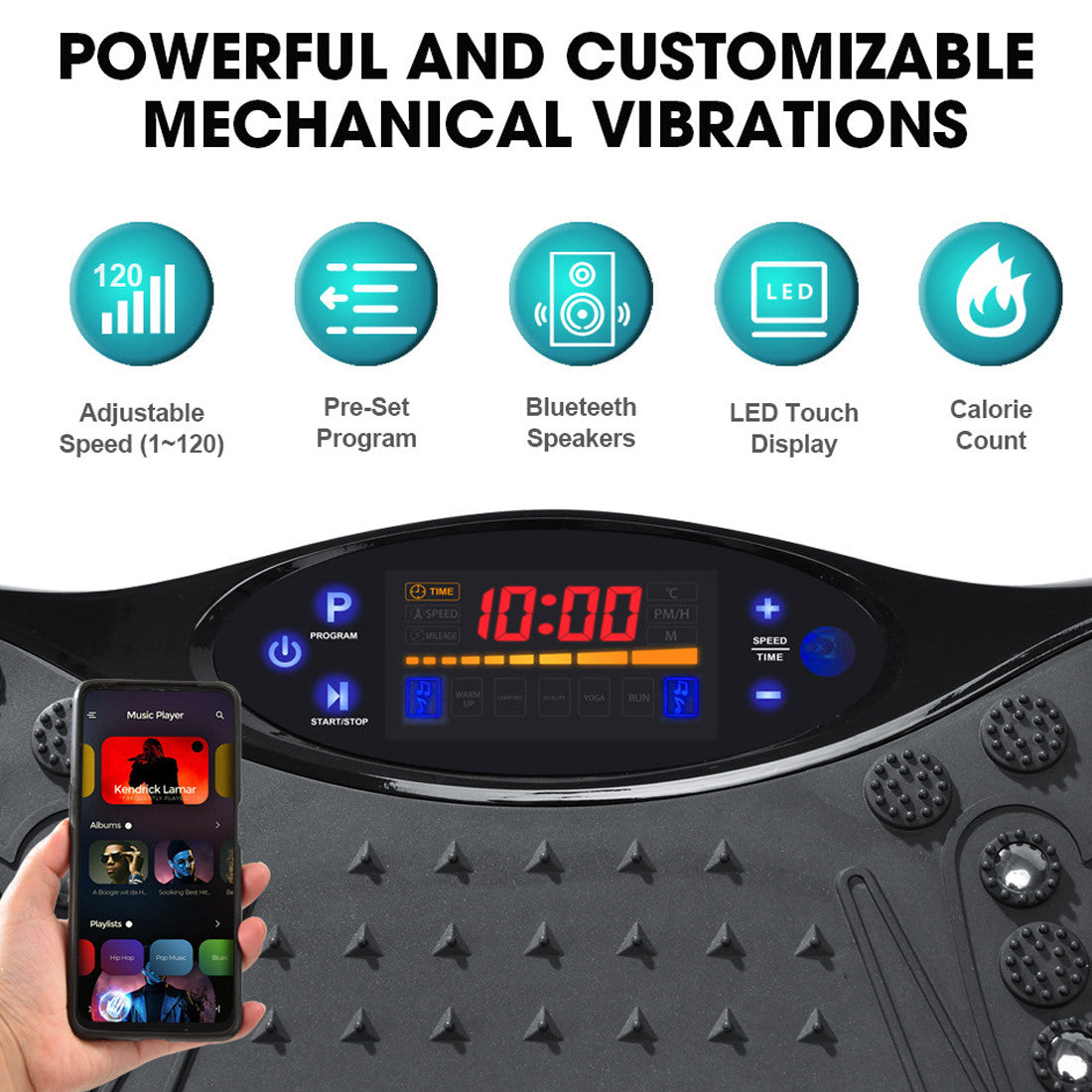 Vibration Plate Exercise Machine Home Workout Equipment Body Shaper Massager UK