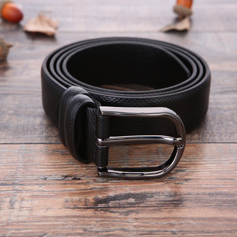 European And American Fashion Men's Business Belt New Creative Gifts Belt Laser Logo Factory Wholesale