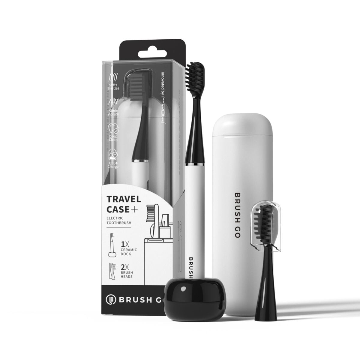 Electric Toothbrush With Soft Bristles Smart Features Long Battery Life And Portable Design For Travel