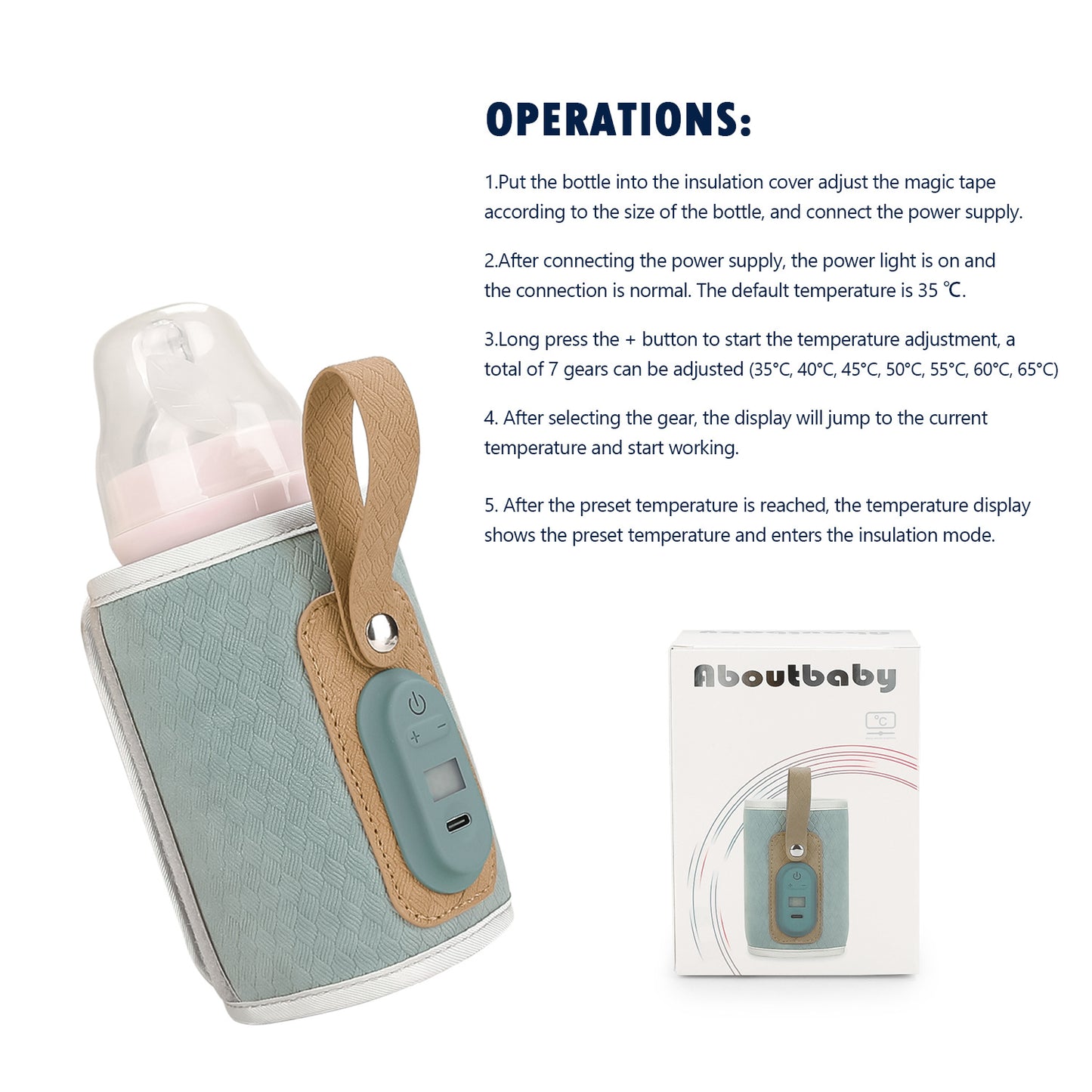 Insulation Feeding Bottle Bag Outdoor Travel Maternal And Child Constant Temperature Mummy Bag