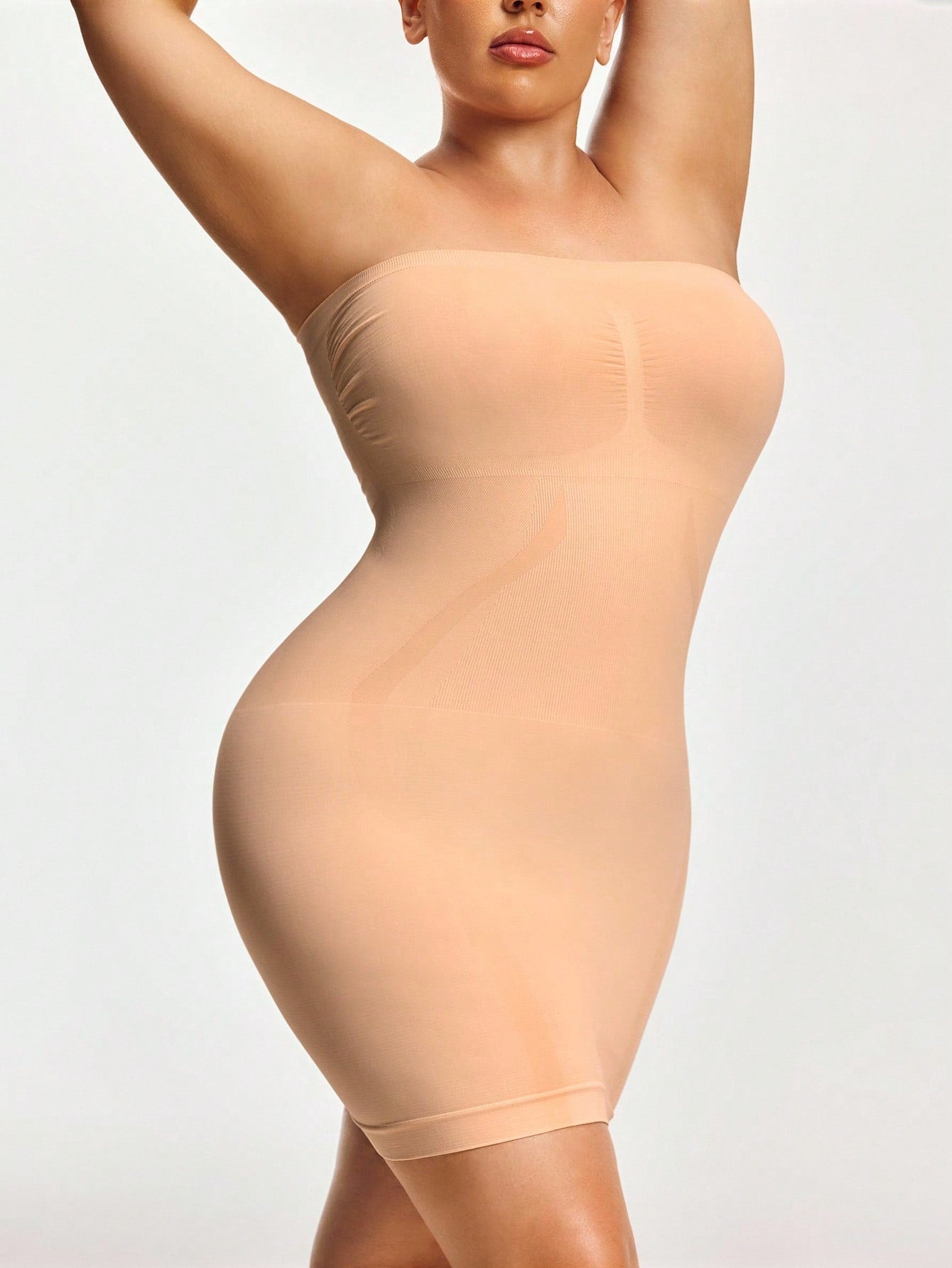 Women's Firm Control Strapless Shapewear Dress - Full Body Contour & Slimming