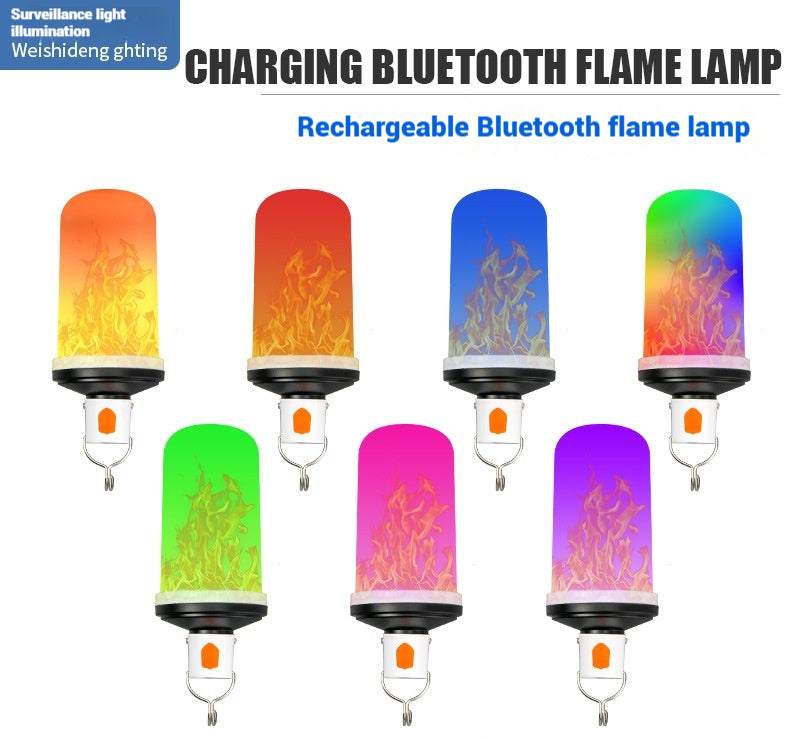 Home Fashion Charging Bluetooth Flame Lamp