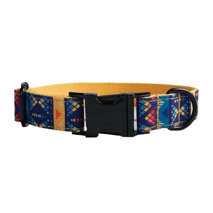 Dog Collar Pet Supplies Foreign Trade Leash Set Black Buckle