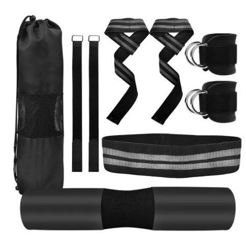 Fitness Dumbbell Weightlifting Belt Tension Band