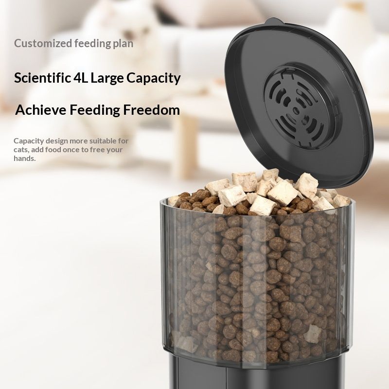 Automatic Pet Feeder With Anti-jamming Feature For Food