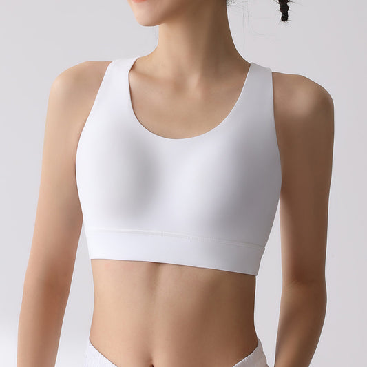 Integrated Fixed Cup Sports Shockproof Women's High-Intensity Running Fitness Vest