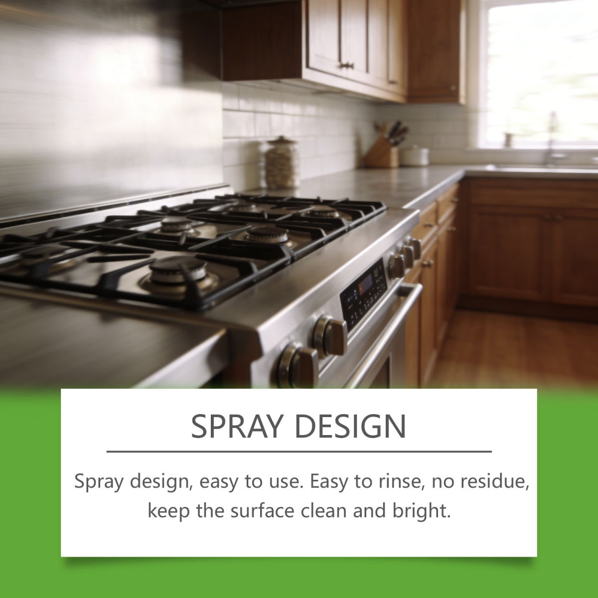 JAKEHOE Kitchen Cleaner And Degreaser Removes Grease Stains From Kitchen Utensils, Cleans Stovetops And Range Hoods, Leaving Them Shiny.