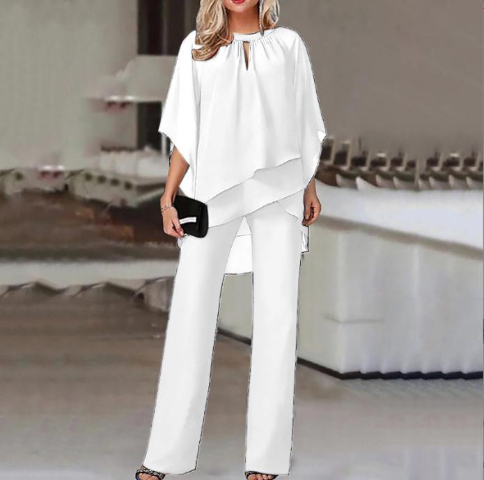 Fashion Solid Color Loose Casual Irregular Suit