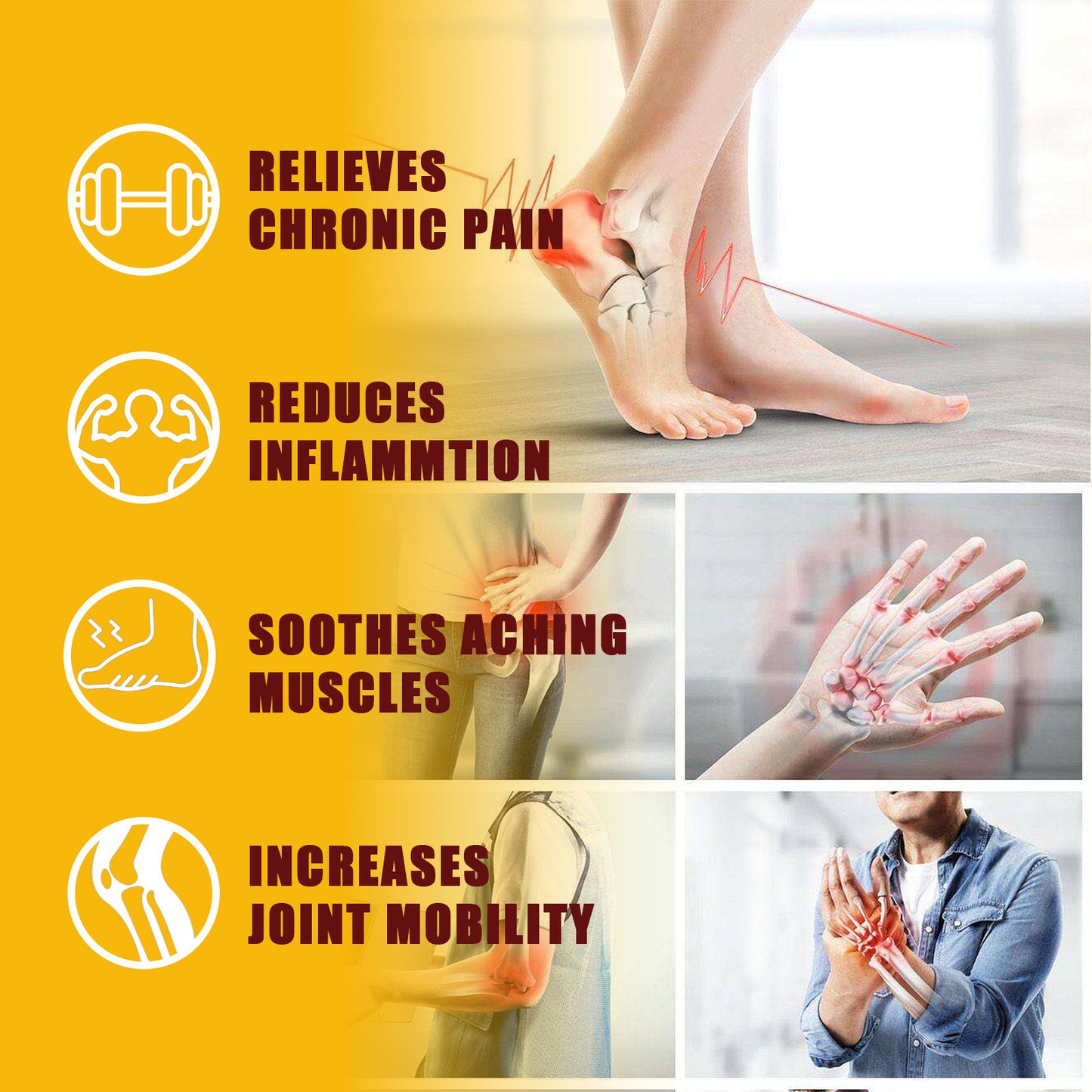 Massage Oil For Relieving Sore Joints And Muscles