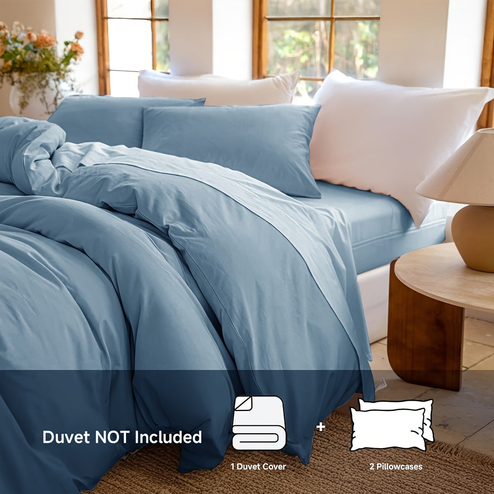 Black 2000TC Egyptian Cotton Quilt Cover Set - Ultra Soft 3pcs Bedding Quilt Cover With Pillowcases, Easy Care&Breathable, Winter-Ready In King Single Double Queen King Sizes Doona Duvet Cover