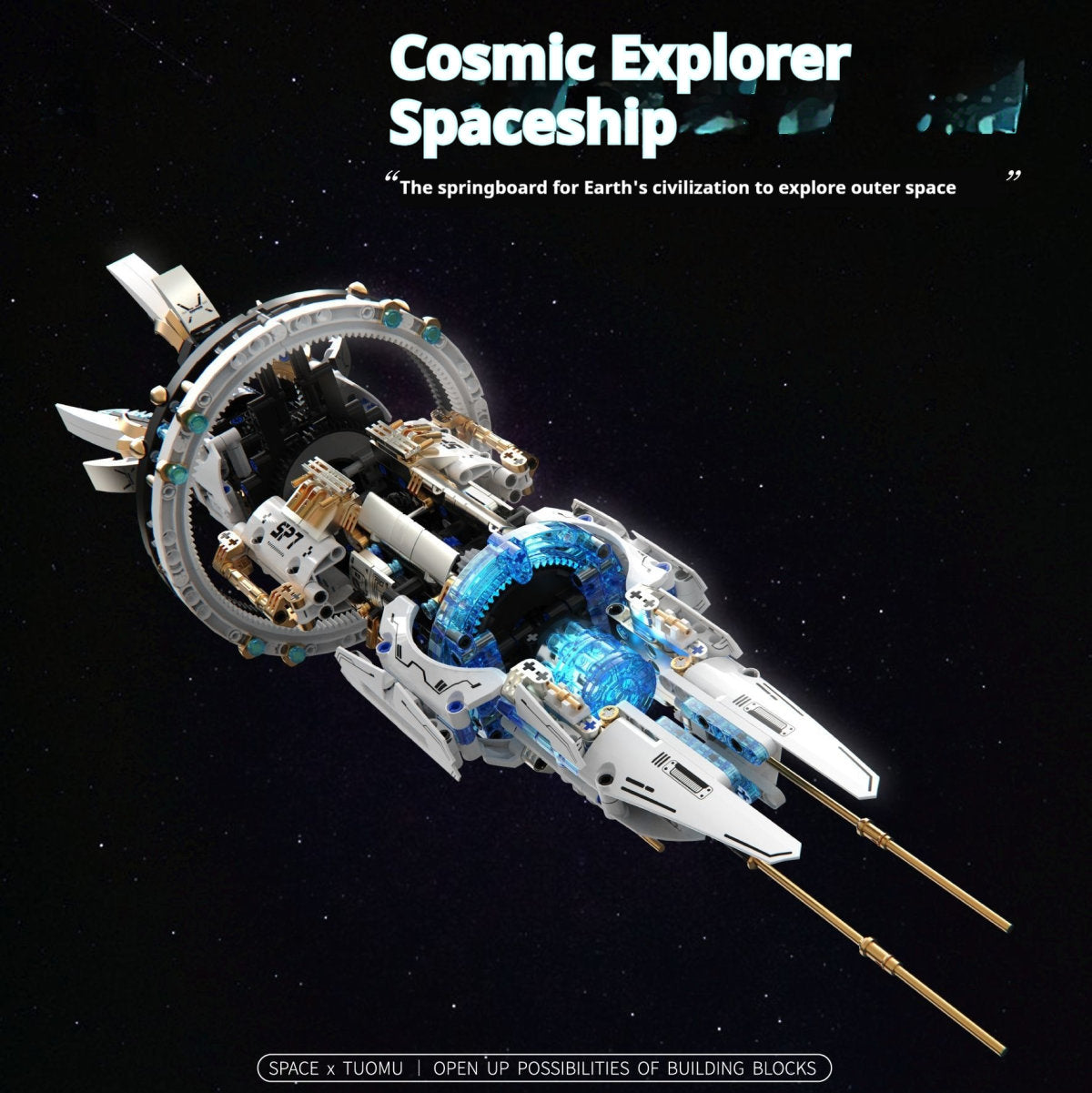 Space Explorer Spacecraft High Difficulty Assembling Toys