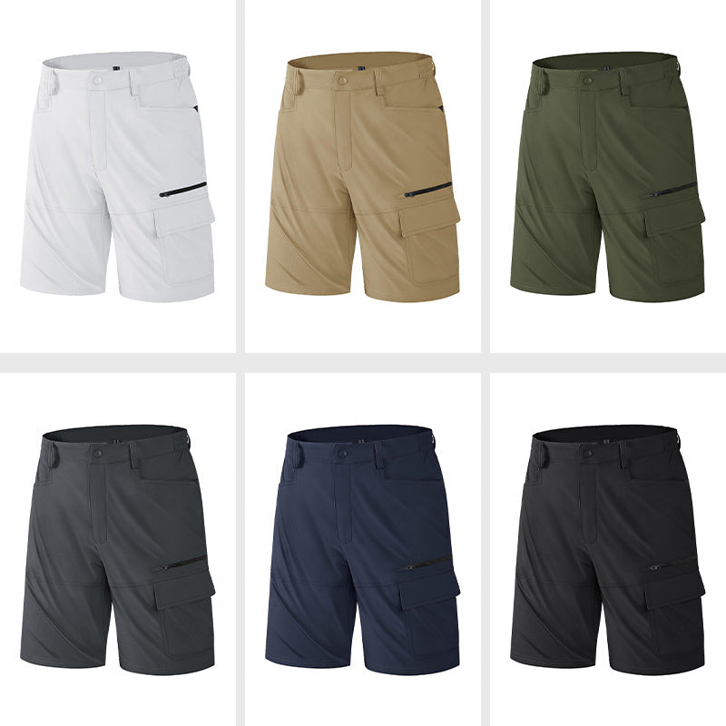 Summer New Hot Selling Men's Quick-Dry Breathable Cool Loose Pants Elastic Outdoor Cycling Running Fitness Pants