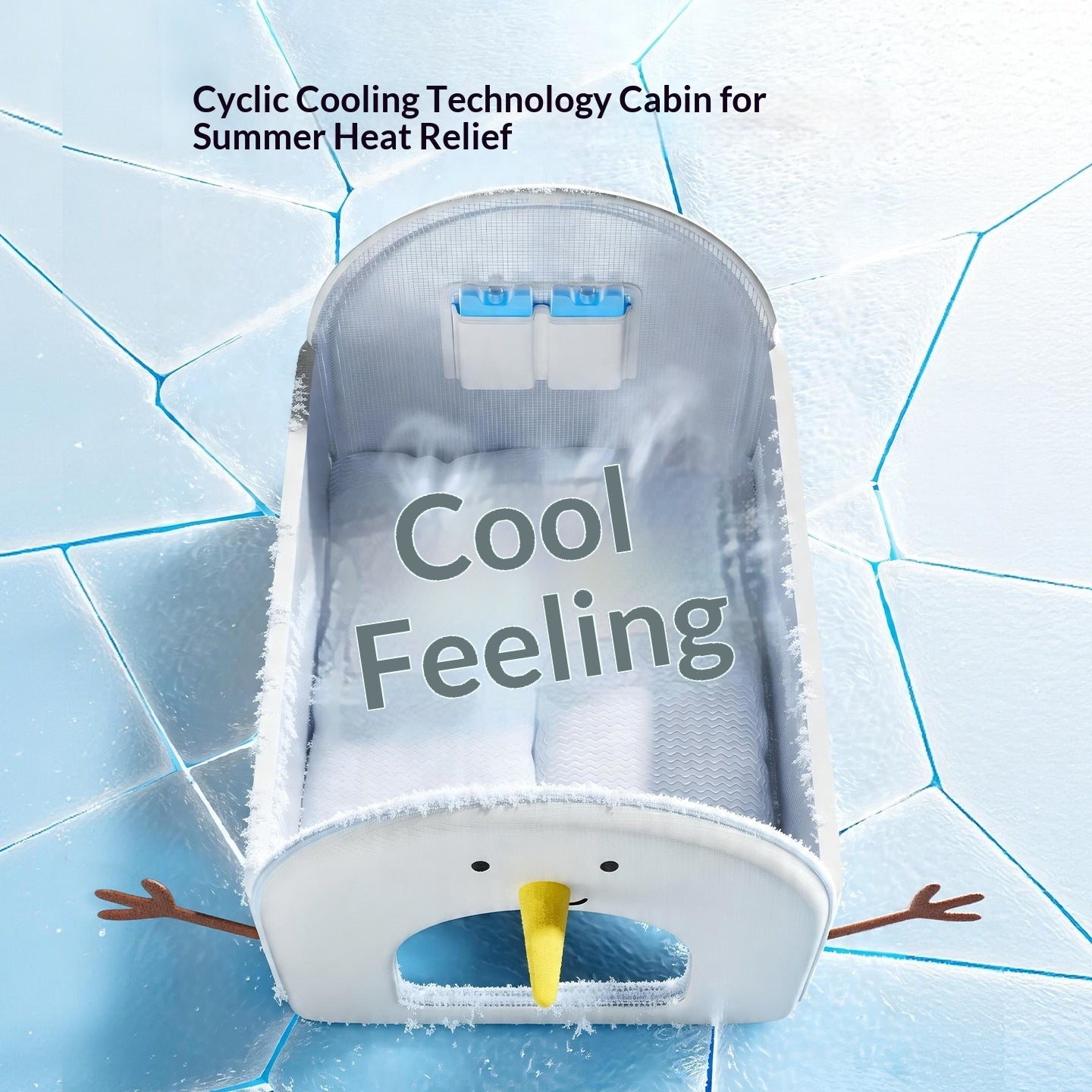 Semi-enclosed Summer Cooling Air-conditioned Bed