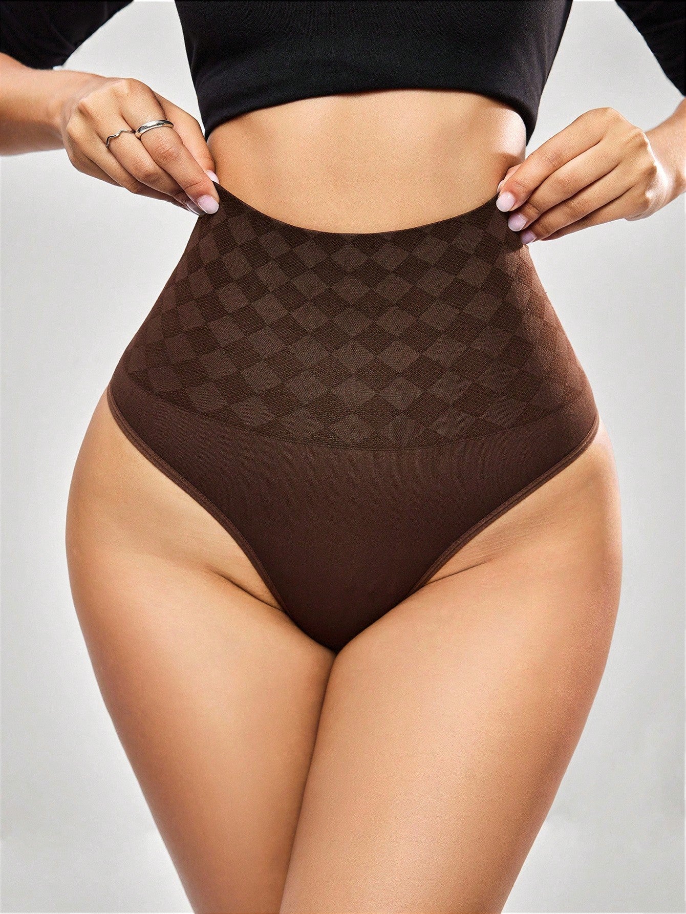 High-Waisted Shapewear Thong Tummy Control Butt Lifter Full Body Slimming Seamless Body Shaper