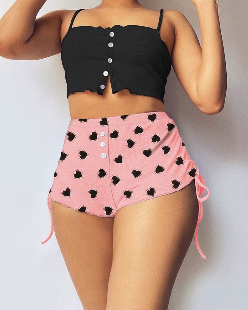 Printed Personalized Fashion Casual Sports Yoga Shorts