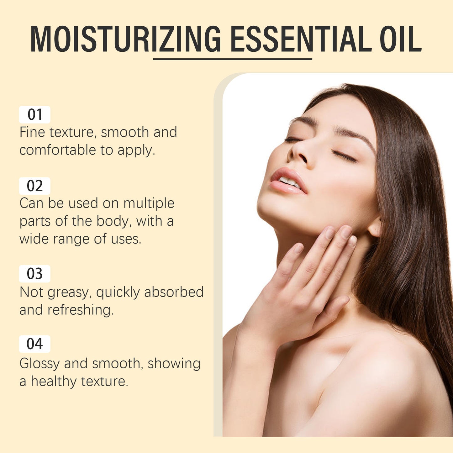 Daily Care, Moisturizing, Long-lasting, Gentle, Bee Skin Massage, Essential Oil
