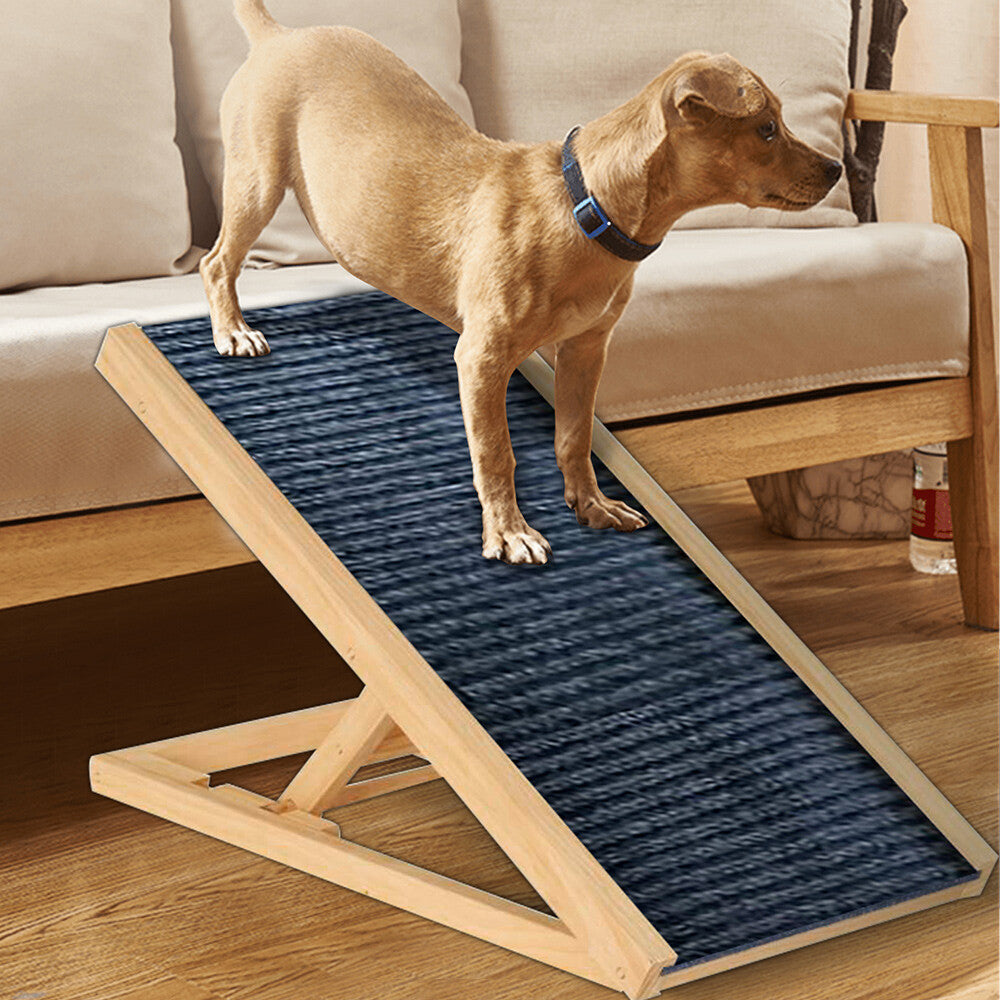 Foldable Dog Pet Ramp Adjustable Height Dogs Stairs For Bed Sofa Car 1 00cm