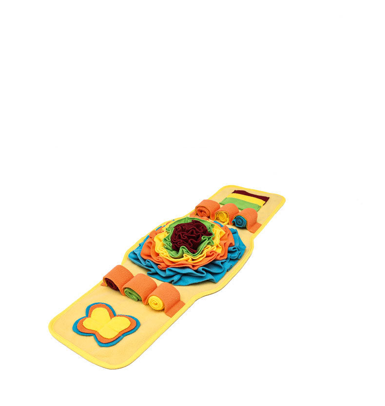 Pet Sniff Mat Watch-Style Dog Training Mat Anti-Slip Slow Feeding Pad Bite-Resistant Nosework Sniff Pad Interactive For Dog