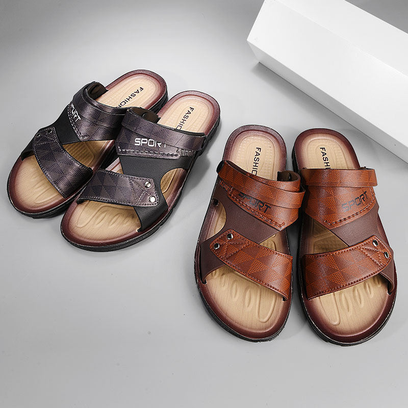 Mens Trendy Korean-style Personalized Flip-flops