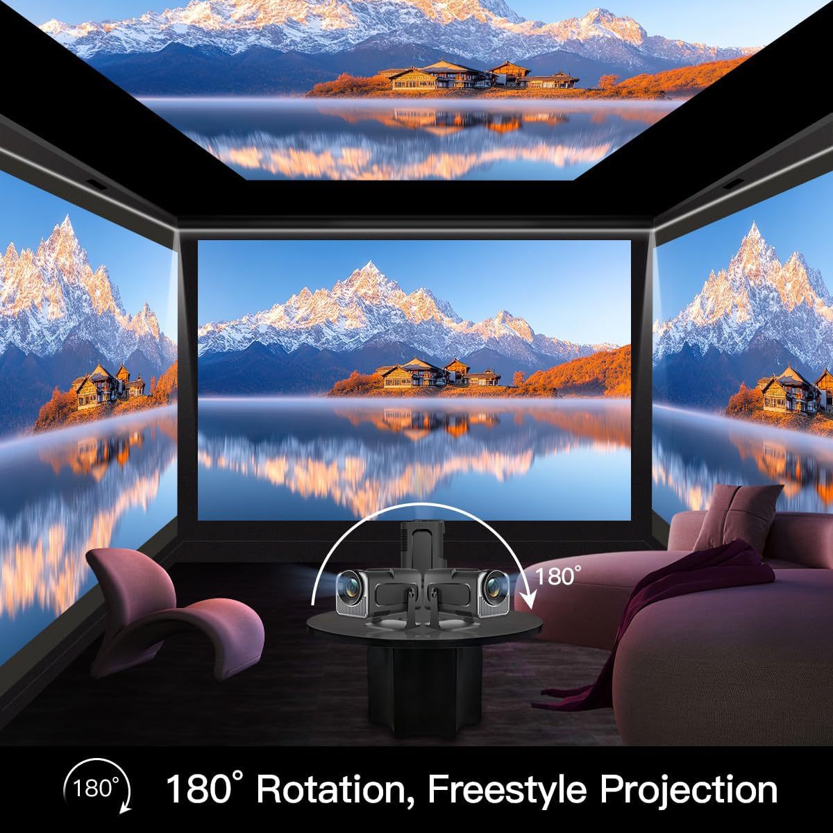 Home Ultra HD 4K Portable Projector