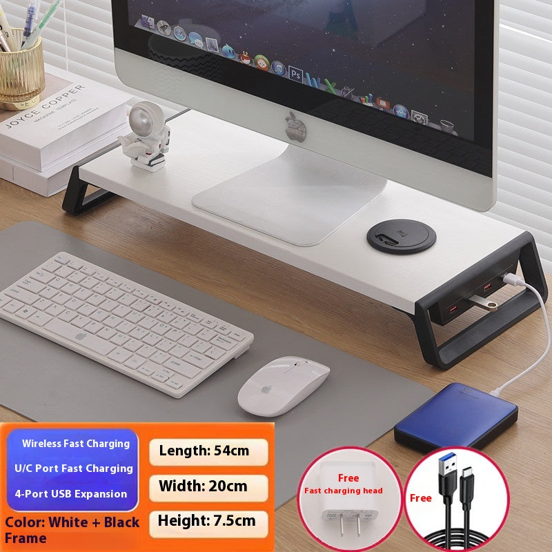 USB Docking Station Wireless Charging Storage Multi-function Indicator Light Bracket