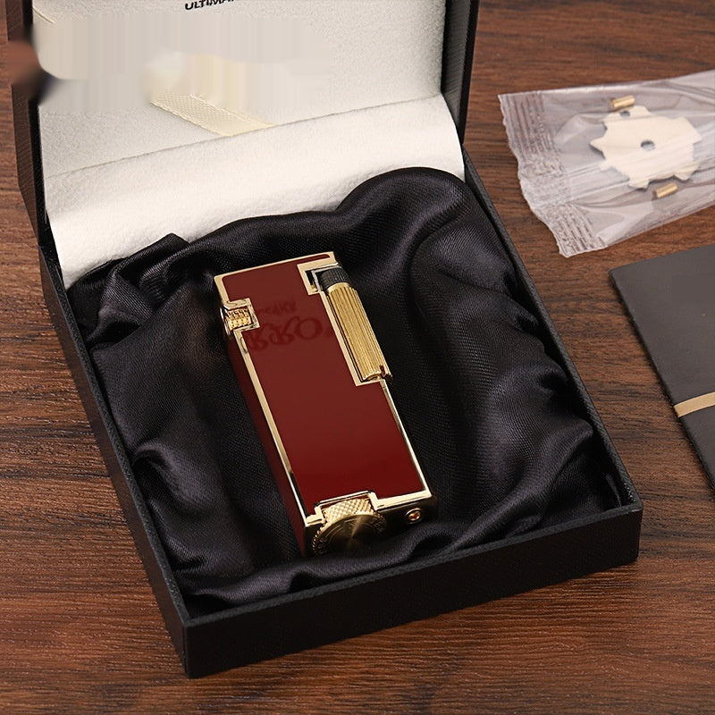 A Flick Lighter Powered By Kerosene Featuring A Side-slip Narrow-body Design