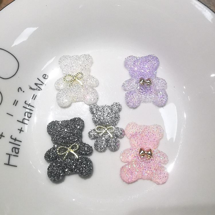 Colorful Small Bow Tie Bear Diy Ornament Accessories