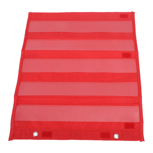 Magnetic Pocket Chart 5 Rows Transparent Schedule Pocket Chart For Home School Classroom Activities Red