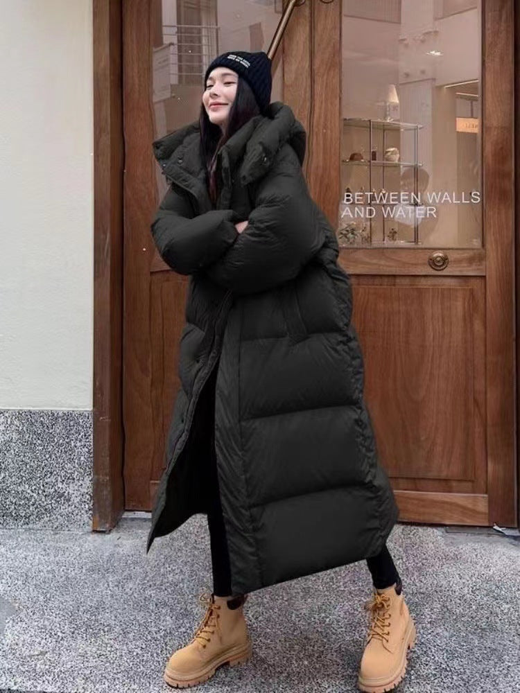 New Korean-style Mid-length Knee-length Cotton Coat